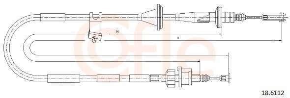 Cavo frizione COFLE 18.6112 92.18.6112 COFLE 18.6112 Cavetto frizione Suzuki JIMNY 2011