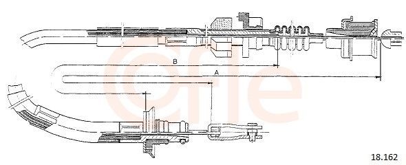 COFLE Trose, Sajūga pievads 18.162 COFLE 18.162 Trose sajūga pievads HONDA Civic IV Shuttle (EE) lēti