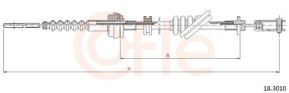 Câble d'embrayage COFLE 18.3010 COFLE 18.3010 Câble d'embrayage KIA RIO 2024