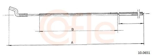 COFLE Câble d'accélérateur 10.0651 10.0651 Câble d'accélérateur COFLE VOLKSWAGEN GOLF