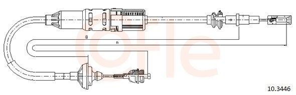 COFLE Koppelingskabel 10.3446 10.3446 Koppelingskabel SEAT TERRA COFLE