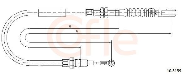 COFLE Handremkabel 10.5159 COFLE 10.5159 Handremkabel