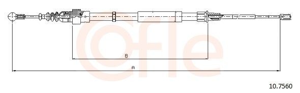 Handbromsvajer COFLE 10.7560 COFLE 10.7560: Bromsvajer Audi TT 2016