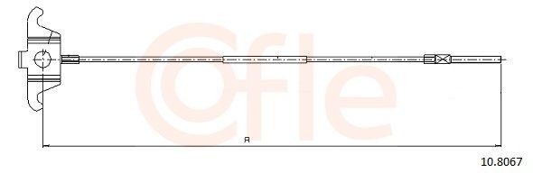 Håndbremsekabel COFLE 10.8067 COFLE 10.8067: Håndbremsekabel Volvo V70 2015