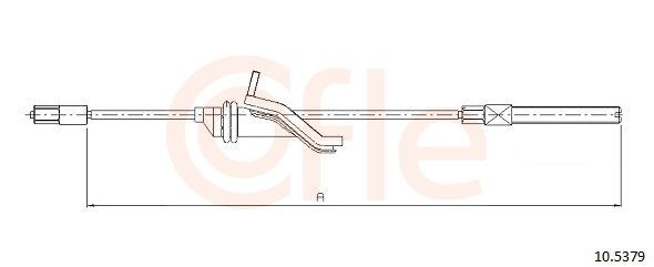 COFLE Handbremsseil 10.5379 10.5379 COFLE FORD Handbremsseil