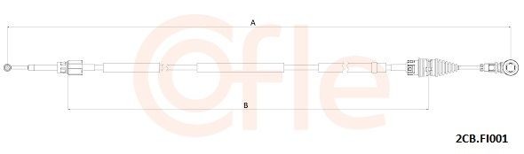 Koblingskabel COFLE 11.2971 COFLE 11.2971 Koblingskabel RENAULT MASTER 2003