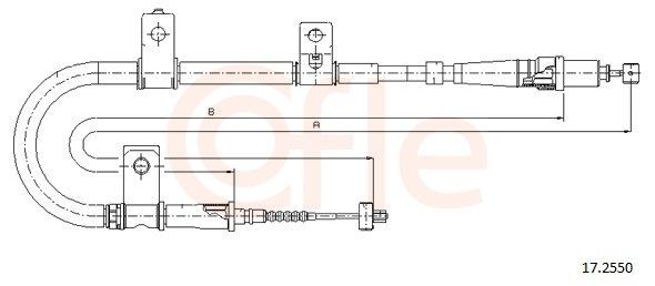 COFLE Tross, seisupidur 17.2550 17.2550 Käsipidur COFLE HYUNDAI ix55