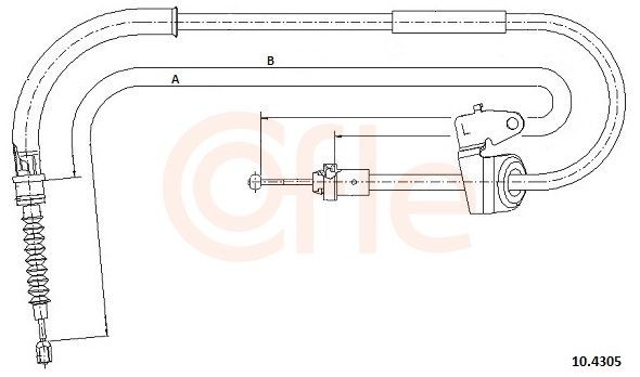 COFLE Handbremsseil 10.4305 Mini R52 Bremsseil 10.4305 COFLE