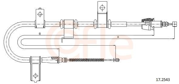 Tross, seisupidur COFLE 17.2543 COFLE 17.2543 HYUNDAI GETZ 2003 Käsipidur