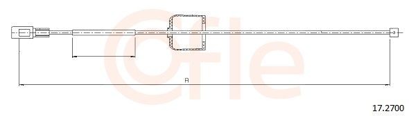 COFLE Handbremsseil 17.2700 17.2700 Handbremsseil ISUZU KB COFLE kaufen