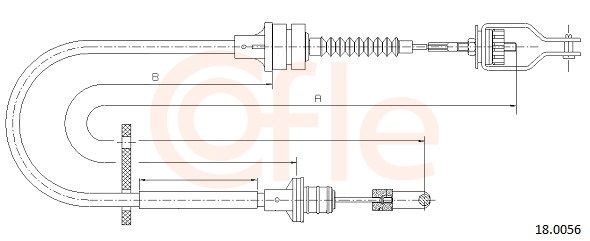 COFLE Tross, sidurikasutus 18.0056 18.0056 Siduritross NISSAN TERRANO COFLE
