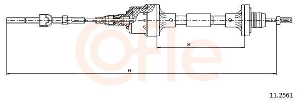 COFLE Clutchkabel 11.2561 11.2561 COFLE Koblingskabel Alfa Romeo billige