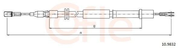 COFLE Handbromsvajer 10.9832 Byta Handbromsvajer Mercedes W638 kostnad COFLE 10.9832