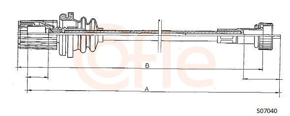 Cavo tachimetro COFLE S07040 92.S07040 COFLE S07040 Cavo tachimetro Fiat UNO 2010