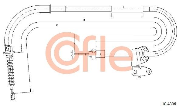 Handbremsseil COFLE 10.4306 COFLE 10.4306: Handbremse Mini CLUBMAN 2014