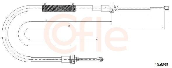 COFLE Handbremsseil 10.6895 10.6895 COFLE Handbremsseil Dacia Logan MCV 2 Kosten