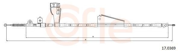 COFLE Handbremsseil 17.0369 17.0369 COFLE Bremsseil ALPINA B7 kaufen