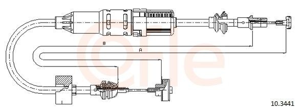 COFLE Clutch Cable 10.3441 COFLE 10.3441 genuine VW Caddy 2 Pickup clutch cable price