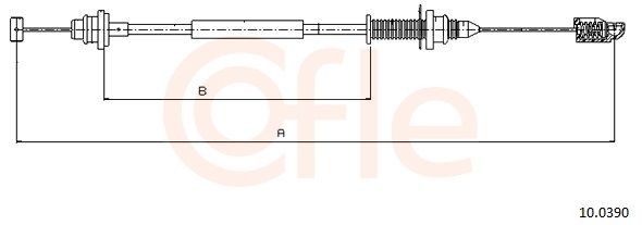COFLE Gaszug 10.0390 10.0390 Gaszug DACIA DUSTER COFLE kaufen