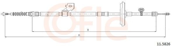 Handbromsvajer COFLE 11.5826 COFLE 11.5826: Handbroms Chevy ORLANDO 2011