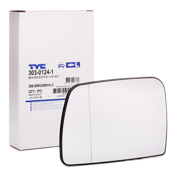 TYC Sklo vonkajżieho zrkadla 303-0124-1 TYC 303-0124-1 originálne Spätné zrkadlo RENAULT ALASKAN cena