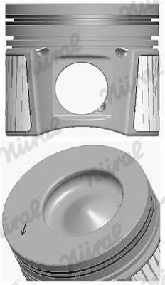 NÜRAL Zuiger 87-437000-10 Motorzuiger Ford P65_, P70_, P80_ 87-437000-10 NÜRAL