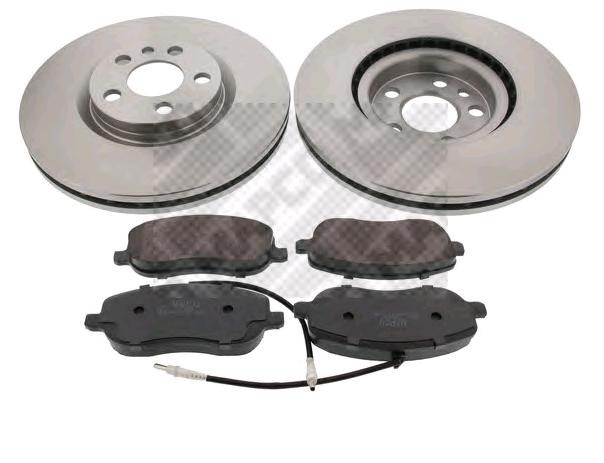 MAPCO Pidurikomplekt, ketaspidur 47018 MAPCO 47018 Pidurikomplekt Mazda 3 originaal