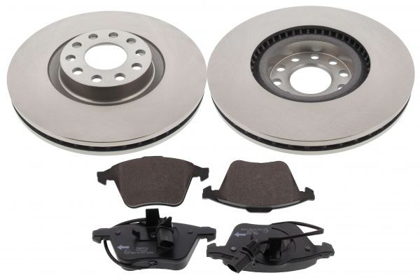 MAPCO Bremseskiver og -klosser 47905 MAPCO 47905 Bremsekit Fiat LINEA originale