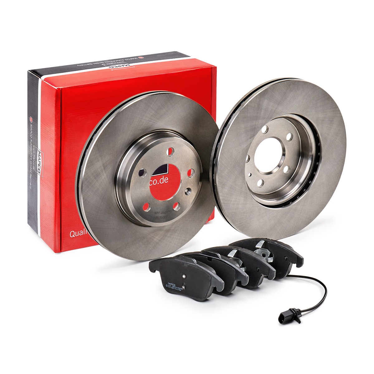Bremseskiver og -klosser MAPCO 47922 MAPCO 47922 Bremsesett AUDI A5 2007