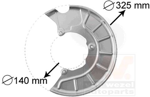 Plekk, piduriketas VAN WEZEL 7622371 VAN WEZEL 7622371 Plekk piduriketas Volkswagen SCIROCCO 2013