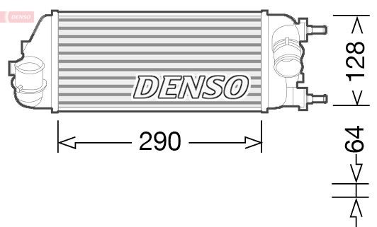 DENSO Intercooler DIT09115 Fiat RITMO Intercooler DENSO DIT09115