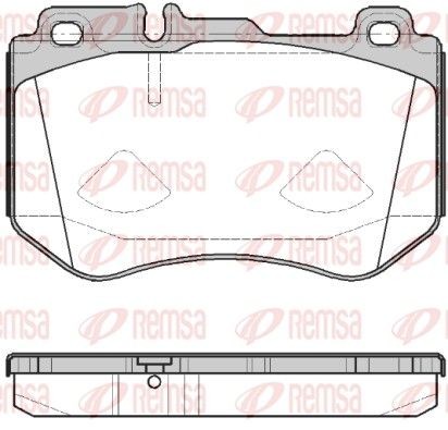 REMSA Bremseklosser 1591.00 1591.00 Bremsekloss MERCEDES-BENZ EQE REMSA