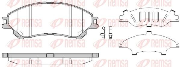 REMSA Kit pastiglie freni 1589.02 1589.02 costo Pastiglie dei freni REMSA SUZUKI BALENO