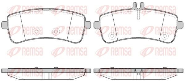 REMSA Bremseklosser 1594.00 REMSA 1594.00 Klosser Mercedes W222 pris