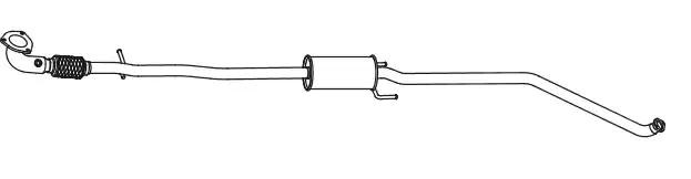 Marmitta centrale VEGAZ DAS-149 VEGAZ DAS-149 Scarico centrale Chevrolet LACETTI 2017