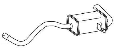 VEGAZ Πίσω σιλανσιέ RS-567 VEGAZ RS-567 Τελικό εξάτμισης MERCEDES-BENZ CLS γνήσια