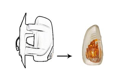 VAN WEZEL Side indicator 3799917 3799917 VAN WEZEL side indicators for OPEL ADAM