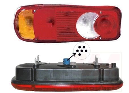 VAN WEZEL Πίσω φως 1651935 Πίσω φανάρια VAN WEZEL Nissan SUNNY 1651935