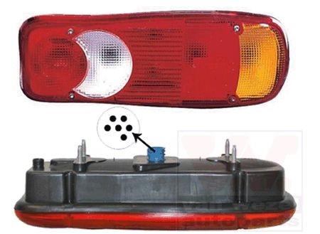 VAN WEZEL Baklykt 1651936 VAN WEZEL 1651936 Baklykter CITROËN Jumper II Flatvogn lastebil/Chassis (250) til en fordelagtig pris