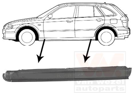 Astmeplekk VAN WEZEL 2732103 VAN WEZEL 2732103 MAZDA 323 2004 Küljekarp