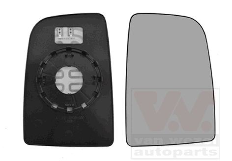 VAN WEZEL Spiegelglas, buitenspiegel 3077862 Spiegel, glas VAN WEZEL E-Klasse 3077862 goedkoop