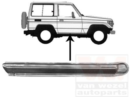 Astmeplekk VAN WEZEL 5379102 VAN WEZEL 5379102 TOYOTA HIACE 2010 Küljekarp