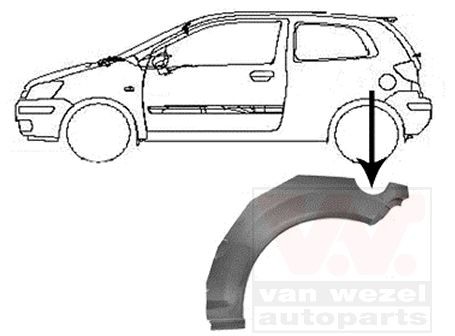 VAN WEZEL Sānsiena 8251145 VAN WEZEL 8251145 Riteņu arkas Lexus RX orģinālās