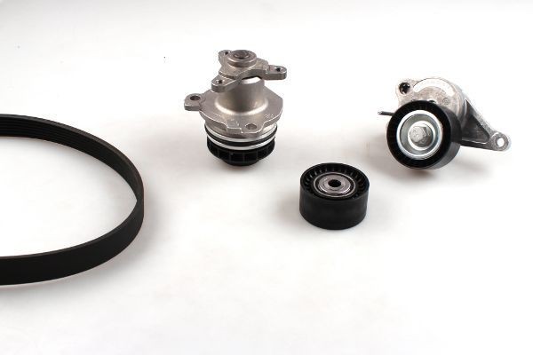 GK Bomba de água + kit da correia de distribuição K986964B K986964B Jogo de correias trapezoidais estriadas FORD TRANSIT COURIER GK