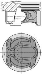 Piston KOLBENSCHMIDT 40315600 KOLBENSCHMIDT 40315600 Piston LAND ROVER FREELANDER 2014
