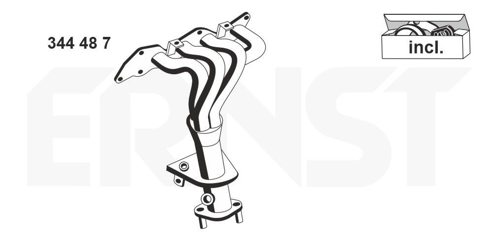ERNST Manifold, eksosanlegg 344487 Grenrør ERNST Honda HR-V 344487