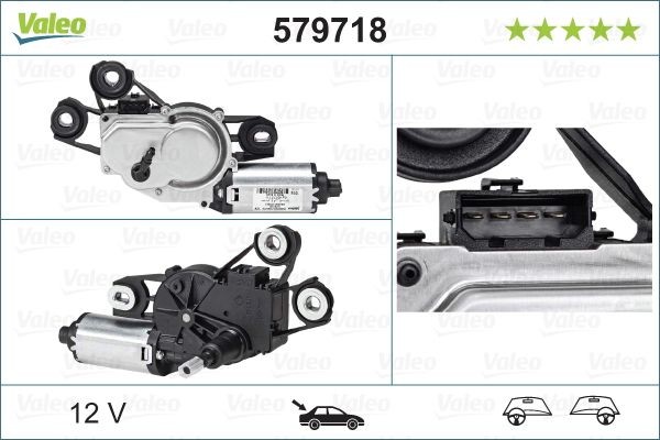VALEO Motor de limpa-vidros 579718 579718 Motor de limpa parabrisas SEAT Mii VALEO