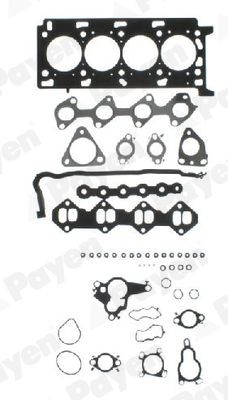 PAYEN Sotningssats CG9760 Packningssats topplock Vauxhall F7 CG9760 PAYEN