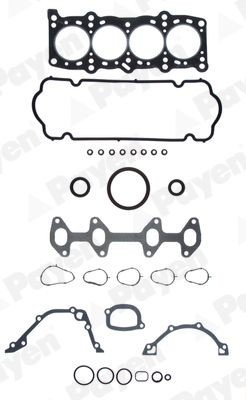 PAYEN Motor pakking, complete set GP286 PAYEN Motorblokpakking SAAB GP286