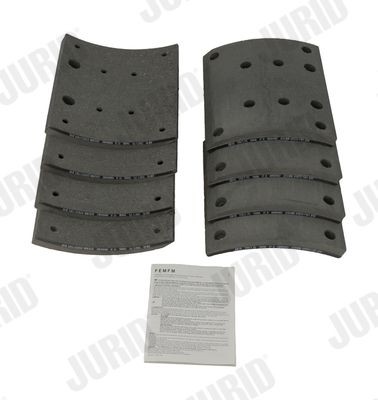 JURID Kit de garnitures de frein, frein à tambour 1949605380 Garniture de frein à main JURID VIANO 1949605380 pas cher